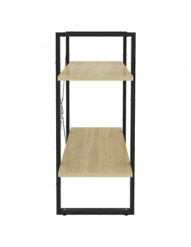 Libreria 2 Ripiani Rovere Sonoma 80x30x70 cm Legno Multistrato