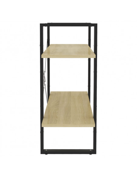 Libreria 2 Ripiani Rovere Sonoma 80x30x70 cm Legno Multistrato