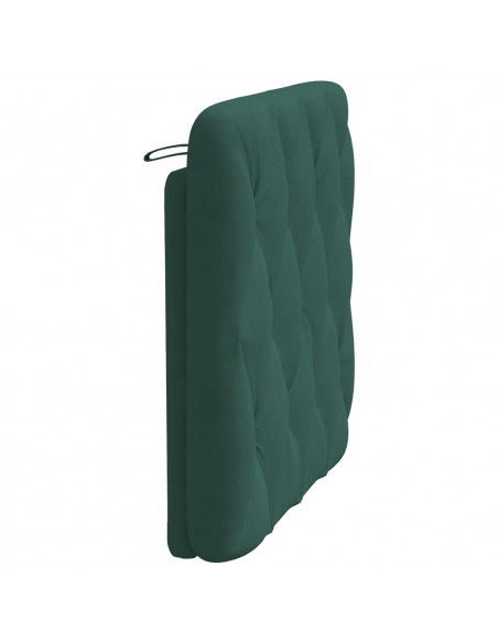 Cuscino Testiera Verde Scuro 80 cm in Velluto