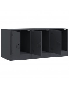 Mobile Porta TV Antracite 99x39x44 cm in Acciaio 2