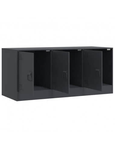 Mobile Porta TV Antracite 99x39x44 cm in Acciaio