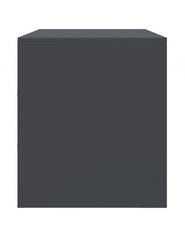 Mobile Porta TV Antracite 99x39x44 cm in Acciaio