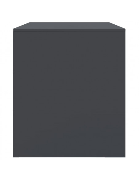 Mobile Porta TV Antracite 99x39x44 cm in Acciaio