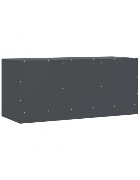 Mobile Porta TV Antracite 99x39x44 cm in Acciaio