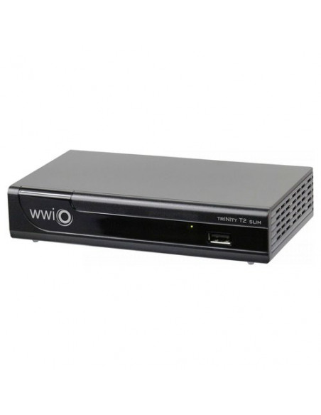 Decoder Wwio TRINITY T2 Slim Dvb T2 Hevc 10 Bit Black Black