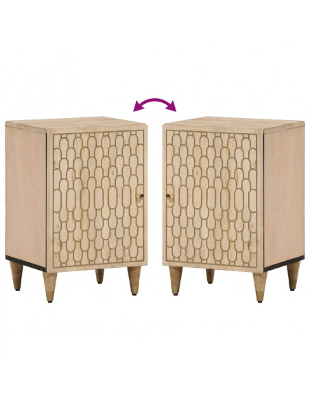 Mobile da Bagno 38x33x58 cm in Legno Massello di Mango