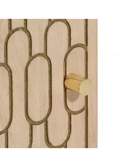 Mobile da Bagno 38x33x58 cm in Legno Massello di Mango