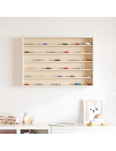 Mobili con Vetrina Parete con 6 Ripiani 80x8,5x55 cm