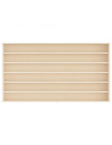 Mobili con Vetrina Parete con 6 Ripiani 80x8,5x55 cm