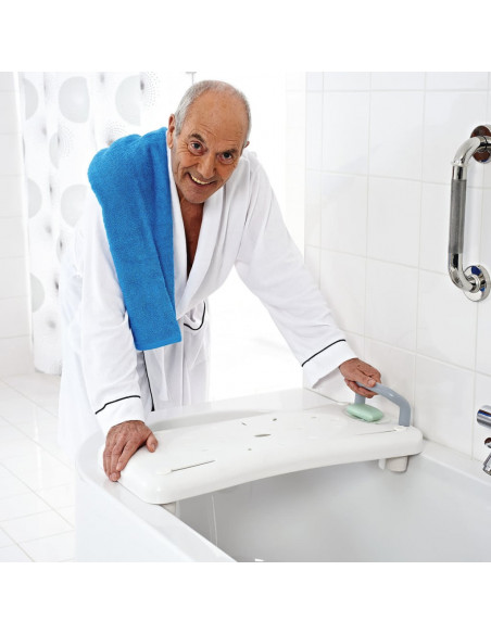 RIDDER Ripiano Sedile per Vasca da Bagno con Maniglia Bianco A00400101