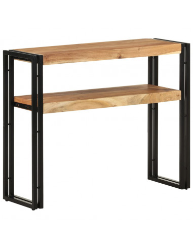 Tavolo Consolle 90x30x75 cm in Legno Massello di Acacia