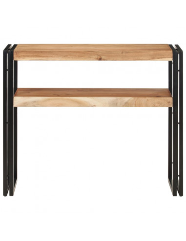 Tavolo Consolle 90x30x75 cm in Legno Massello di Acacia