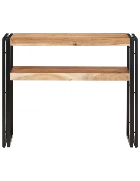 Tavolo Consolle 90x30x75 cm in Legno Massello di Acacia