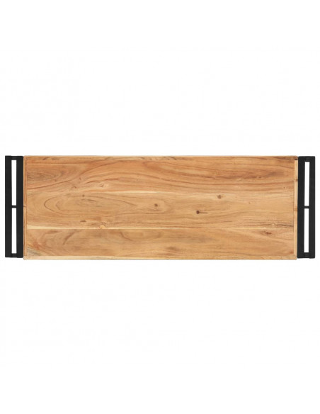 Tavolo Consolle 90x30x75 cm in Legno Massello di Acacia