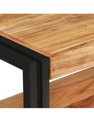 Tavolo Consolle 90x30x75 cm in Legno Massello di Acacia