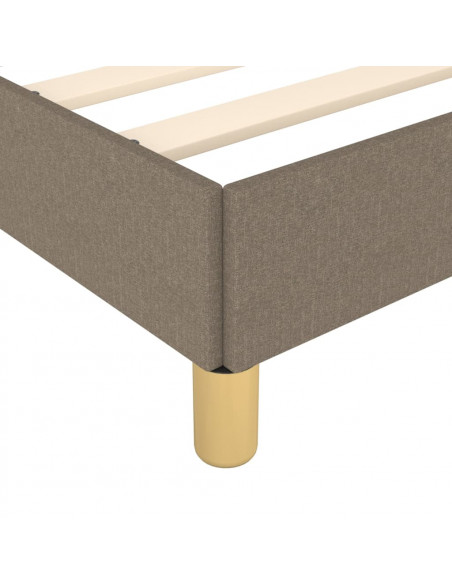 Giroletto con Testiera Grigio Tortora 200x200 cm in Tessuto