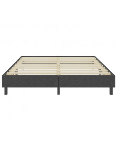 Letto a Molle Grigio in Tessuto 140x200 cm