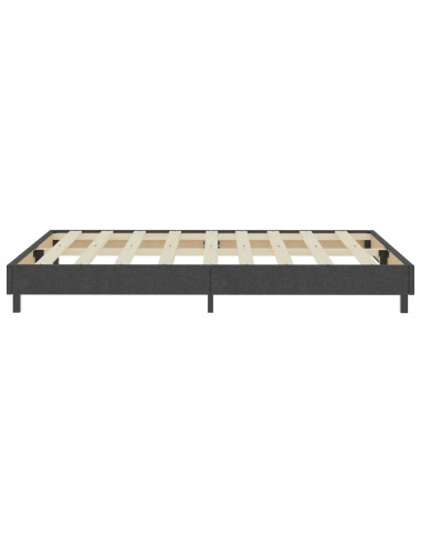 Letto a Molle Grigio in Tessuto 140x200 cm