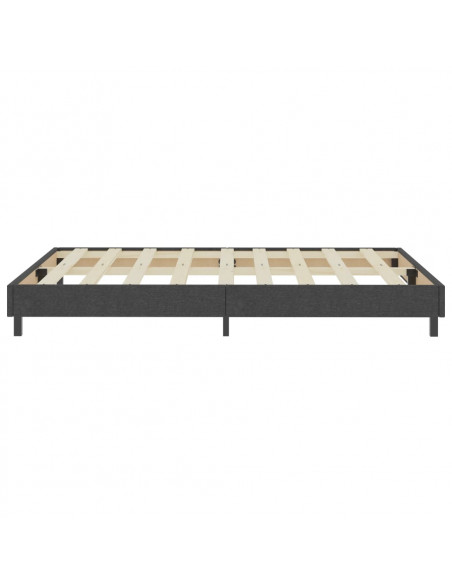 Letto a Molle Grigio in Tessuto 140x200 cm