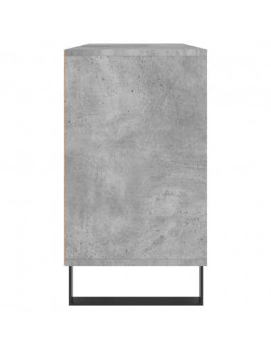 Armadietto da Bagno Grigio Cemento 80x33x60cm Legno Multistrato