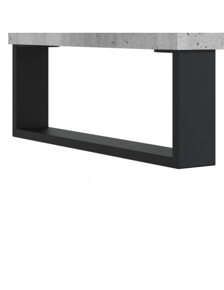 Armadietto da Bagno Grigio Cemento 80x33x60cm Legno Multistrato