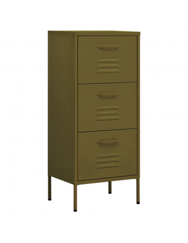 Armadietto Verde Oliva 42,5x35x101,5 cm in Acciaio