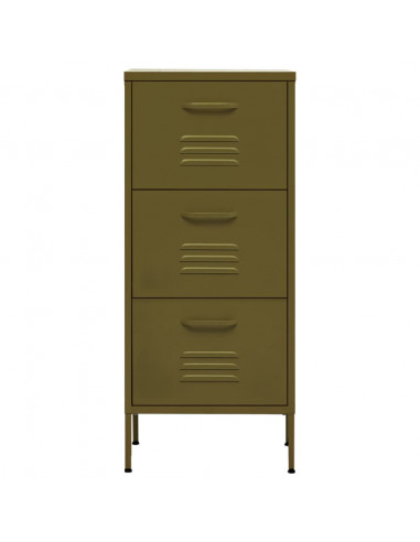 Armadietto Verde Oliva 42,5x35x101,5 cm in Acciaio