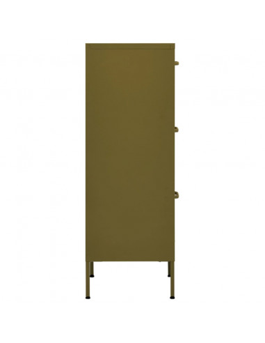 Armadietto Verde Oliva 42,5x35x101,5 cm in Acciaio