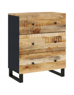 Credenza 60x33x75 cm in Legno Massello di Mango 2