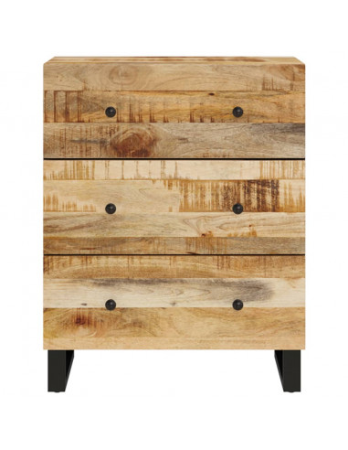 Credenza 60x33x75 cm in Legno Massello di Mango