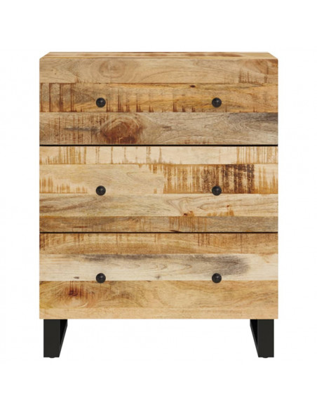 Credenza 60x33x75 cm in Legno Massello di Mango