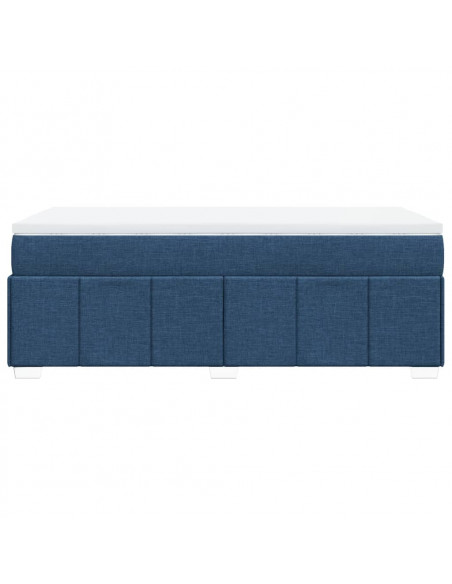 Giroletto a Molle con Materasso Blu 90x200 cm inTessuto