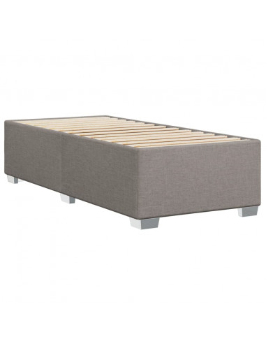 Giroletto a Molle con Materasso Tortora 90x190 cm in Tessuto