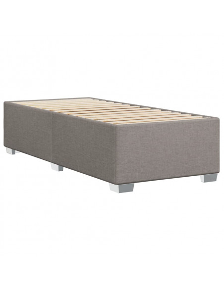 Giroletto a Molle con Materasso Tortora 90x190 cm in Tessuto