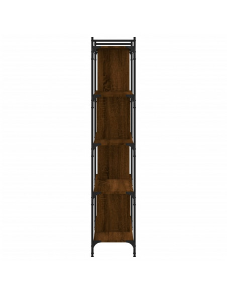 Libreria Rovere Marrone 5 Ripiani 76x32x158cm Legno Multistrato
