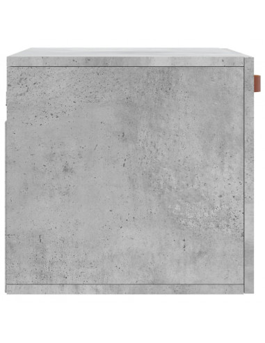 Mobile a Parete Grigio Cemento 60x36,5x35 cm Legno Multistrato