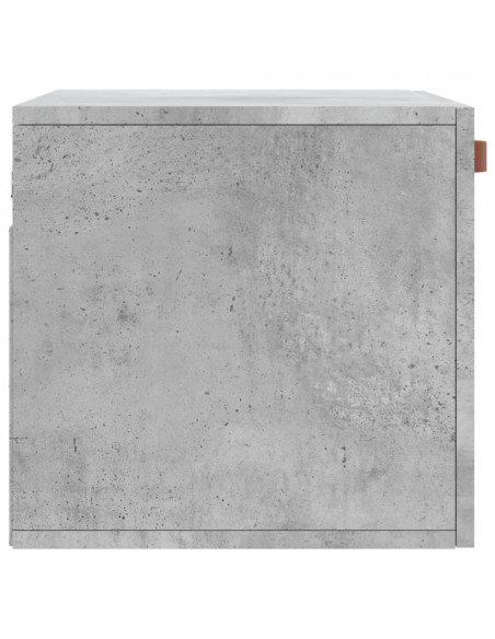 Mobile a Parete Grigio Cemento 60x36,5x35 cm Legno Multistrato