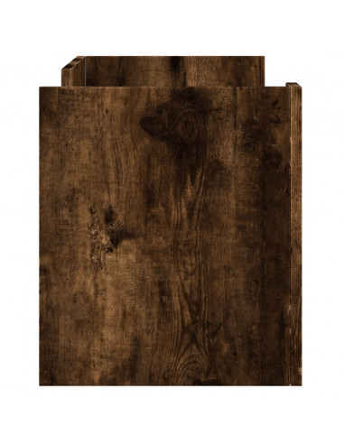 Mobile Porta TV Rovere Fumo 80x35x40 cm in Legno Multistrato