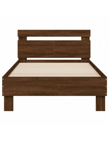 Giroletto Testiera Rovere Marrone 100x200 cm Legno Multistrato