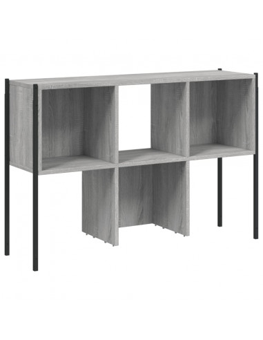 Libreria Grigio Sonoma 102x28x172 cm in Legno Multistrato