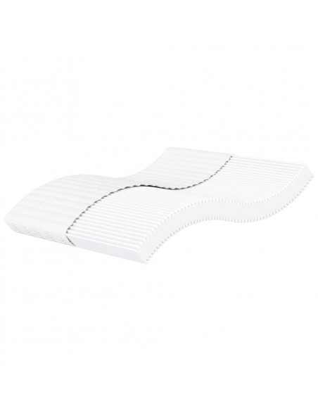 Materasso in Schiuma Bianco 160x200 cm Durezza H2 H3