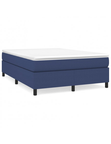 Giroletto a Molle con Materasso Blu 140x190 cm in Tessuto