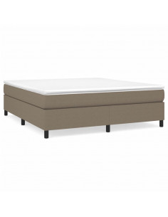 Giroletto a Molle con Materasso Tortora 160x200 cm in Tessuto 2