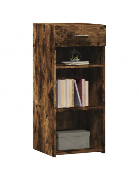 Credenza Rovere Fumo 40x42,5x93 cm in Legno Multistrato
