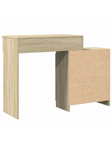 Toeletta con LED Rovere Sonoma 115x37x110,5 cm
