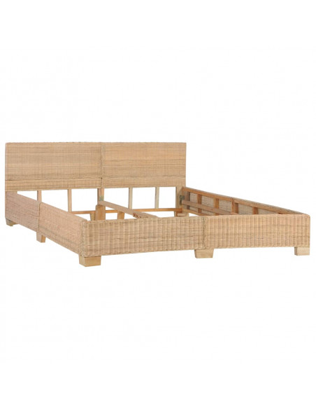 Giroletto Intrecciato a Mano in Vero Rattan 180x200 cm