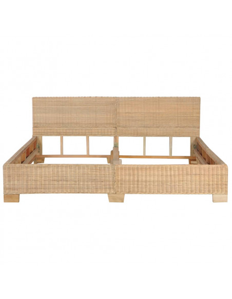 Giroletto Intrecciato a Mano in Vero Rattan 180x200 cm