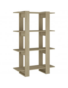 Libreria/Divisorio Rovere Sonoma 80x30x123,5 cm 2