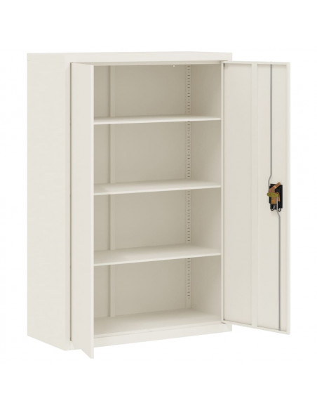 Armadio Classificatore Bianco 90x40x180 cm in Acciaio