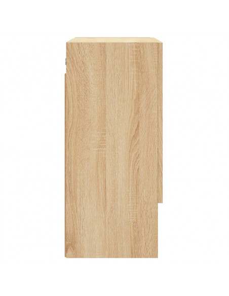 Armadietto a Muro Rovere Sonoma 60x31x70 cm Legno Multistrato
